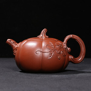台湾回流老紫砂壶文革紫砂一厂老壶汪寅仙制清水泥全手工南瓜壶