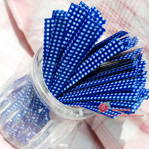 500根 可爱彩色格子diy礼品袋装饰包装袋封口扎带/绑带蝴蝶结扎丝