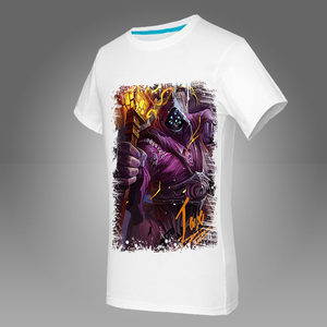 lol英雄联盟短袖t恤水墨主题武器大师圆领纯棉短袖男宽松大码汗衫