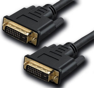 5米dvi线 镀金头  span class=h>双磁环 /span> dvi转dvi高清线 纯