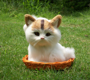 居家摆设仿真猫咪假猫玩偶女生日情人节礼物仿真小猫仿真动物