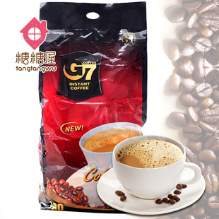 糖糖屋 越南进口咖啡冲饮 中原g7三合一速溶咖啡粉100包1600g