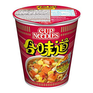 香港进口零食品日清合味道杯面 辣椒蟹味 港版繁体字~75g