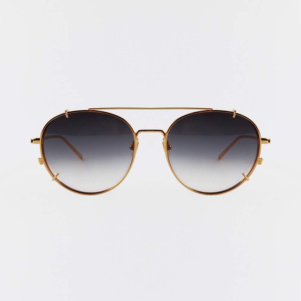 称称 span class=h>眼镜 /span>纯钛梨形框舒适墨镜中性夹片 span