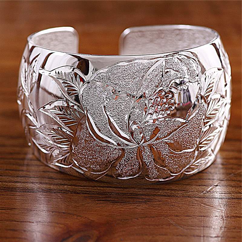 【大宽银手镯图片】大宽银手镯图片大全 - q友网